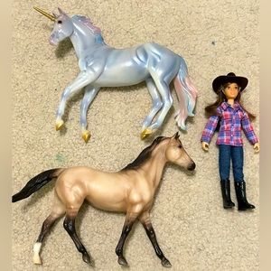 LOT Of BREYER Classic Horses With Doll-Great Condition‼️